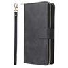 Slim PU Leather Phone Case With Card Slot Kickstand Lanyard IPhone 17E 17 Air 16 15 Pro Max Plus