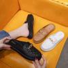 Fashion Home Casual Outwear Thick Sole Women's Shoes Daily Round Head Half Slippers