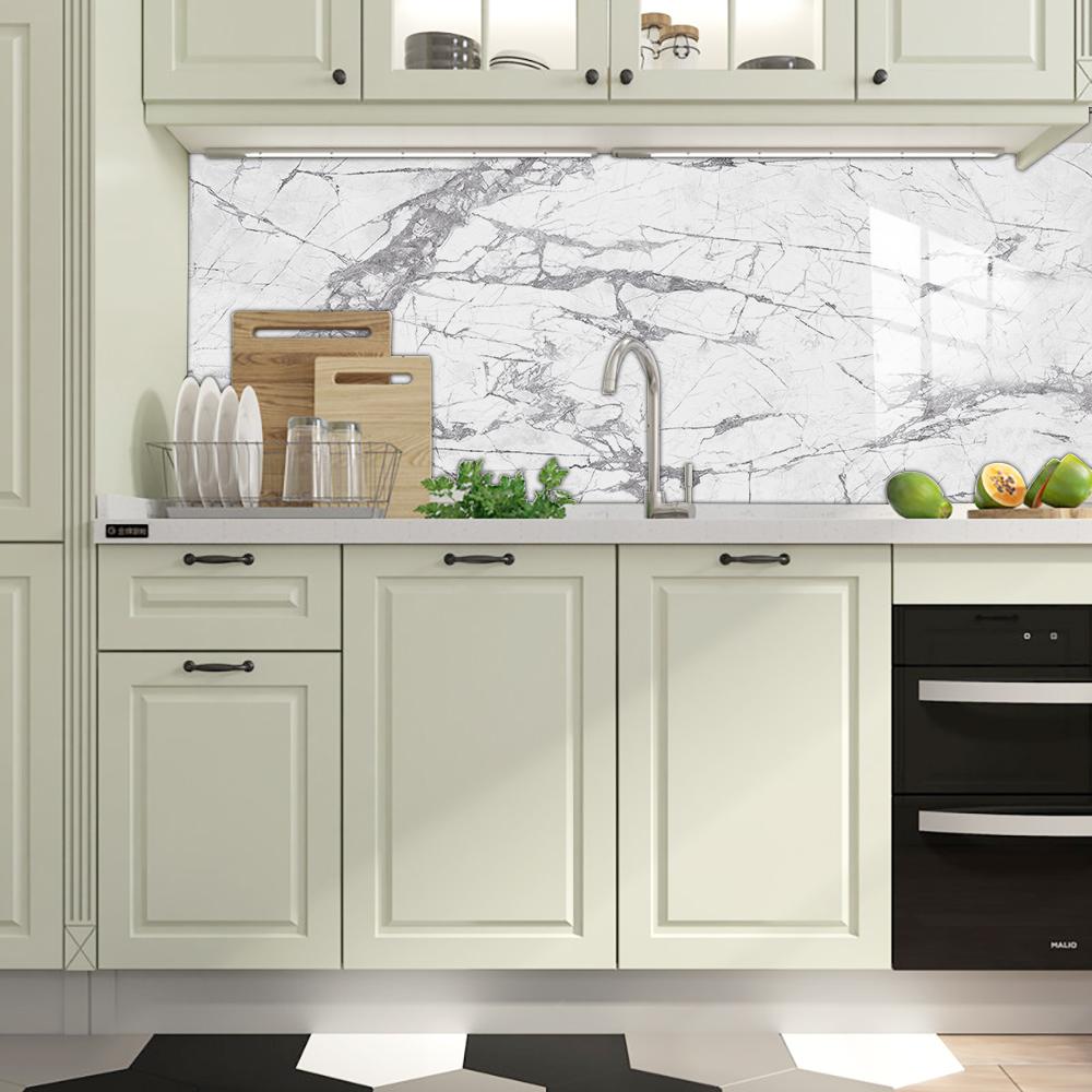 10 шт., наклейка на белую мраморную плитку, кухонный фартук, маслостойкий шкаф, умывальник, водостойкие художественные наклейки на стены