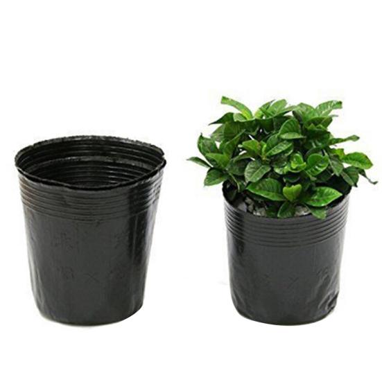 100 шт. посадочный горшок с большой головкой для дома, пластиковый цветочный контейнер, модный эластичный