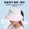 Spring and summer children's sunscreen hat Boys and girls neck bucket hat Outdoor children's hat UV protection sun hat