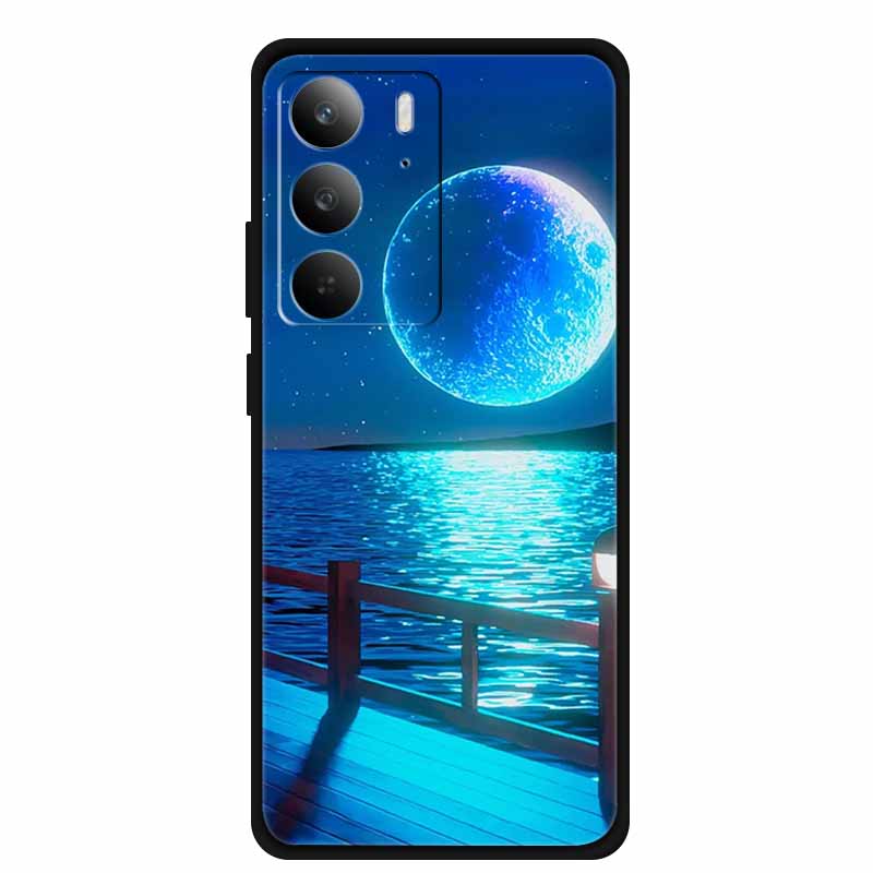 Чехол для телефона из ТПУ для Realme C75 C75X 4G Мягкие силиконовые чехлы Задняя крышка с мультяшными узорами Funda C 75 RMX3941 Модный роскошный бампер