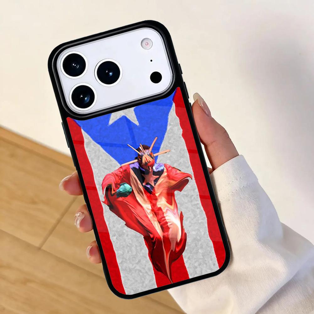 Чехол для телефона с рисунком флага Пуэрто-Рико Для Apple iPhone 17 air 16 Pro Max 15 Pro Max 14 13 12 11 Mini Задняя крышка
