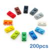 200 шт. Конструктор DIY Тонкие Фигурки Кирпичики 1x2 Точки 12 Цветов Образовательный Креативный Размер Совместимый С 3023 Игрушки для Детей