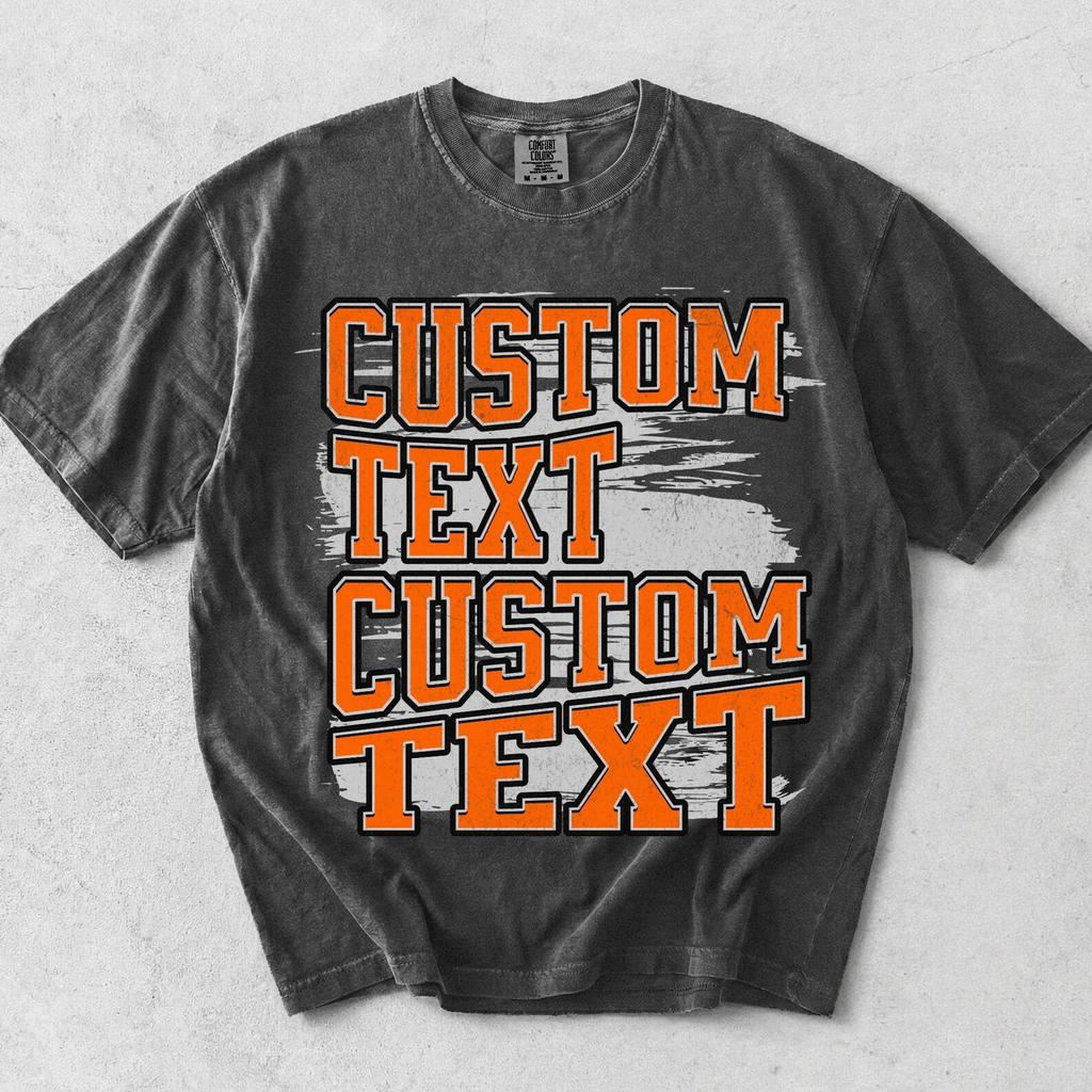 Custom Text Shirt, Comfort Colors Personalized Graphic Tee