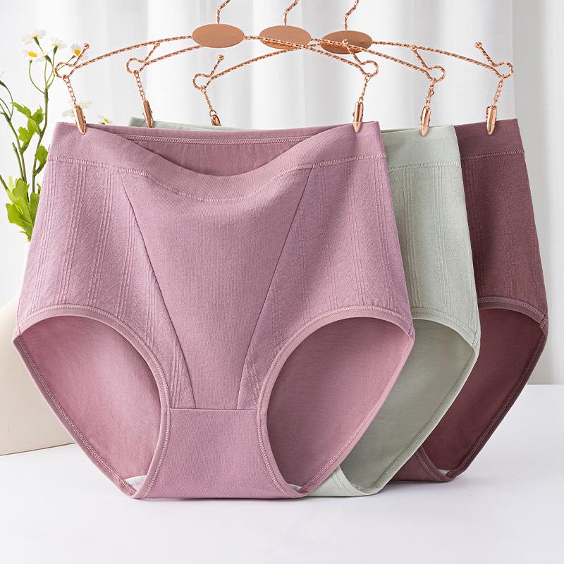 High Waist Plus Size Cotton Panties for Women - Suitable for Middle-Aged and Elderly Moms (200 Jin)