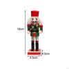 Christmas Nutcracker Figurine Ornament Set Decorative Stable Base Fine Workmanship Wood Doll