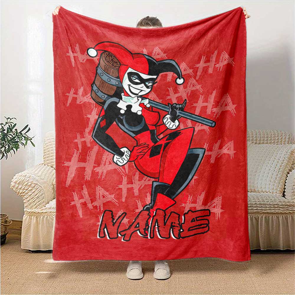 Warner (11) Personalized Name Blanket Multi-purpose Customizable Blanket Comfortable Perfect for Bed Office Seaside Office Chair