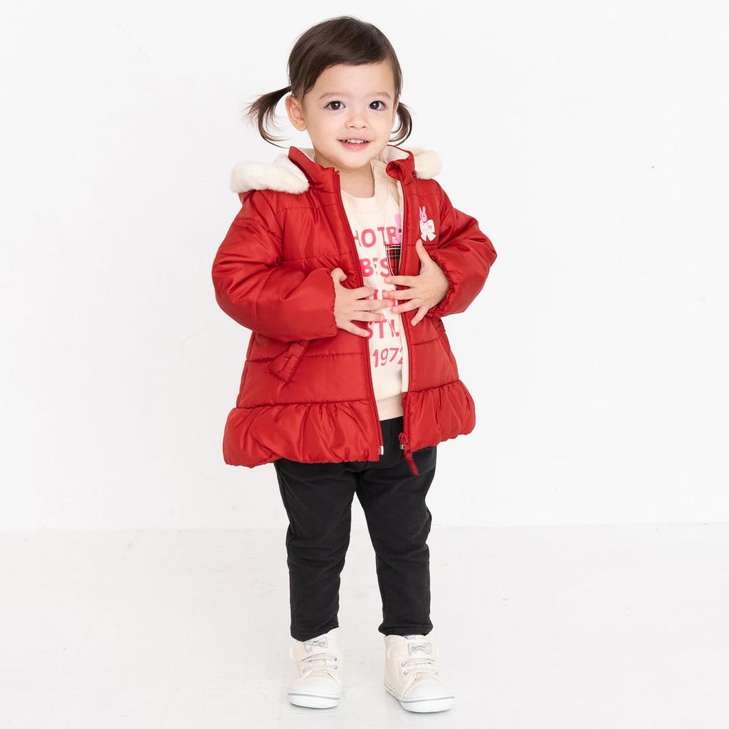 Miki House Hot Biscuits Baby Jumper for Boys and Wine Girls, Red, 80cm, 73-3706-387