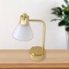 Vintage White Table Lamp for 1/12 Scale Dollhouses Miniature LED Light Dollhouses Display Accessories and Decoration
