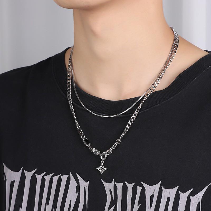 Unisex Copper Alloy Necklace Electroplated Durable Non-Fading Jewelry Sweater Chain Personalized Fashion Accessory