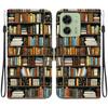 Чехол-книжка из искусственной кожи ручной работы для Motorola Edge 40, противоскользящая противоударная крышка с ремешком на запястье и дизайном в виде кошек с сердечками/розами