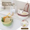 2Pcs Detachable Sink Hanging Strainer Basket Creative Food Residue Separator Kitchen Accessories