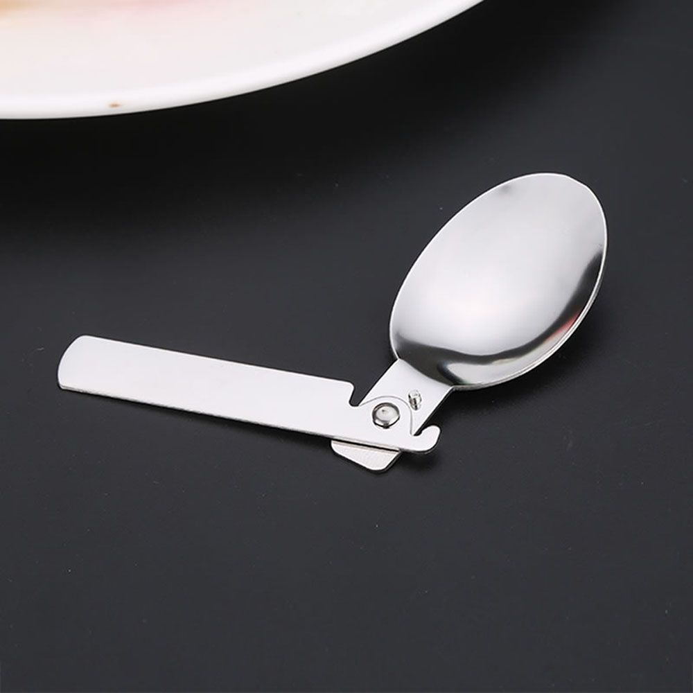 Tea Kitchen Tool Cream Dessert Spoon Folding Spoon Soup Spoon Outdoor Tableware Travel Tableware