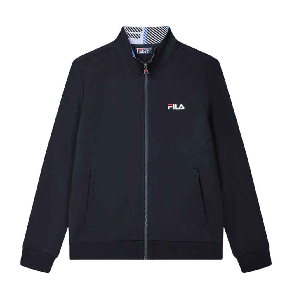 Women's FILA ORIGINALE Jackets Women's Navy Blue Stand Collar Moderate Other
