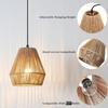 Boho Pendant Light Boho Vintage Household Light Fixture Ceiling Chandelier for Bedside Dining Table Library Light Lampshade E27