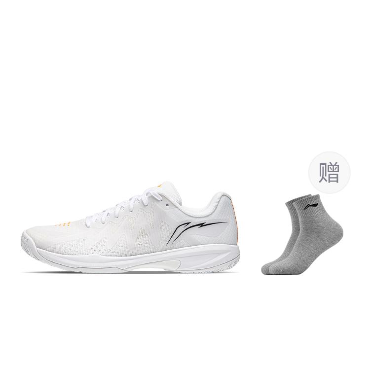 Коллекция Li Ning для настольного тенниса Устойчивые к истиранию Дышащие Низкие кроссовки для настольного тенниса Унисекс Белый APPU003-3
