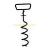 F26C Trapezoidal Thread Pet Stake Ground Anchors Heavy Duty Iron for Outdoor Use