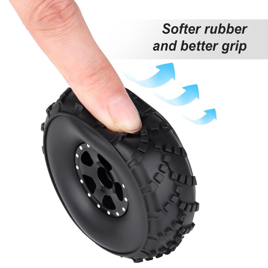 1/24 Model Car Five-Spoke Wheel Hub Clip-on Tires (62x20.5mm) for Crawler