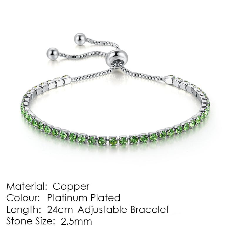 ZHOUYANG Tennis Bracelet For Women 4 4 Claws Mosaic Cubic Zirconia Silver Jewelry Gift H095