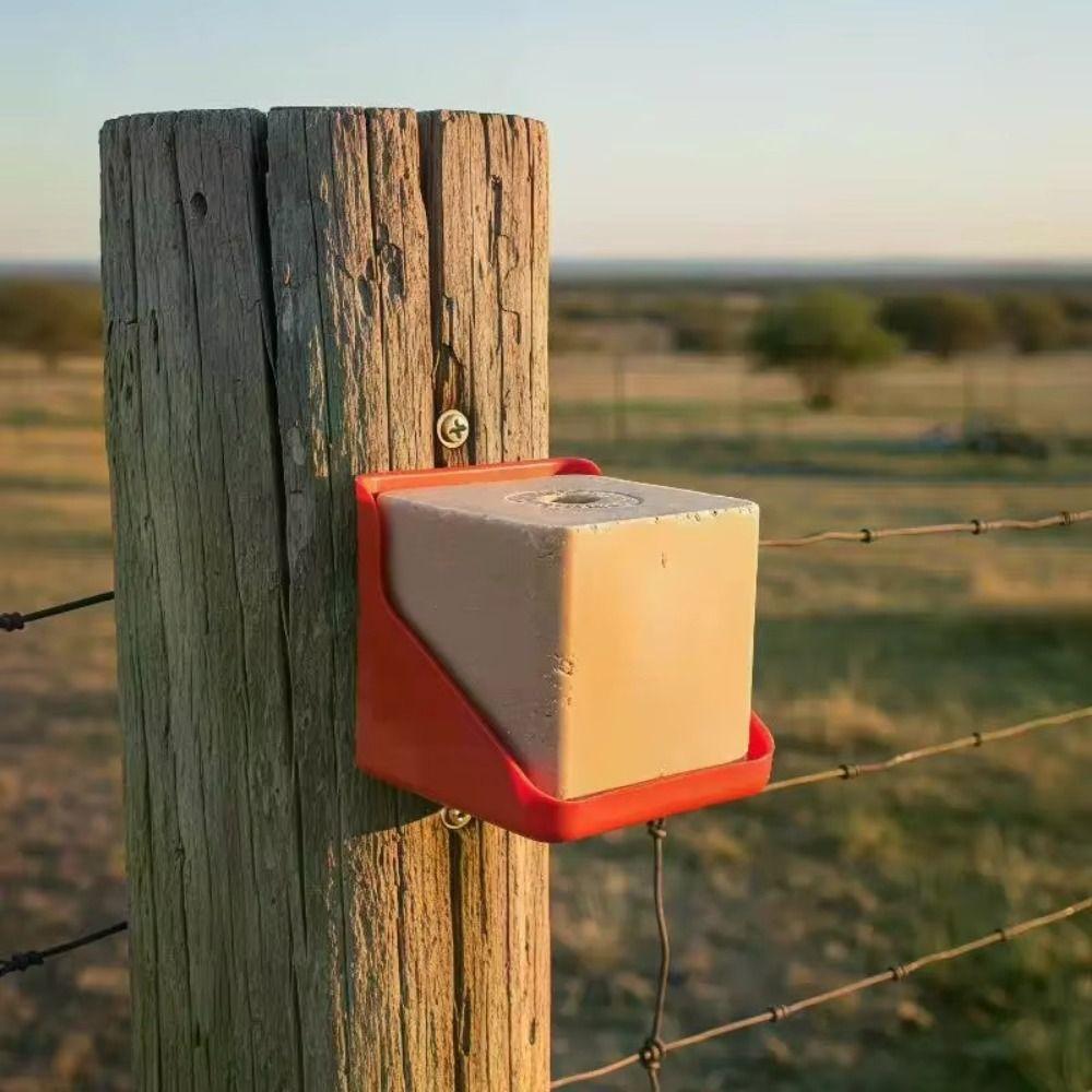 Plastic Lick Block Holder Thickened Mineral Block Tray Sturdy Salt Block Box Sheep Use