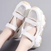 Sandals Woman Summer Flat Platform Shoes For Ladies Designer Trends Female Footwear Sport Mesh Hook Loop Cross Strap