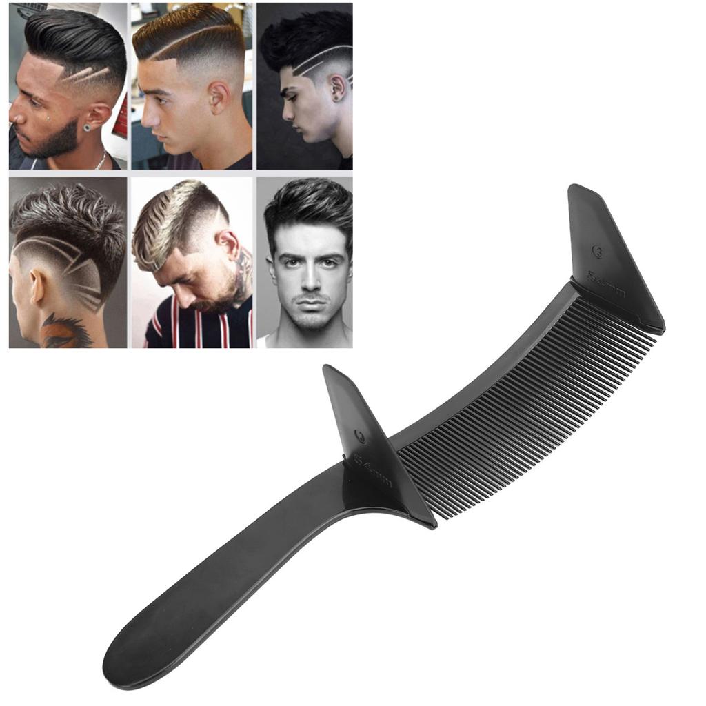 2Pcs Curved Barber Comb Adjustable Professional Positioning Comb Hair Cutting Styling Tool