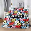 2026 Новое Мультяшное Аниме Коллекция BT21 Очаровательное Одеяло Ультра Мягкое Детское Плед Идеально для Путешествий Диванов Пикников