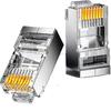 SAMZHE Экранированные модульные разъемы RJ45 Cat6 с золотым покрытием