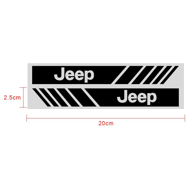 CYHHKS1 Car PVC Stripe Racing Strips Rear View Mirror Stickers Badge For Jeep Gladiator Grand Cherokee Accessory Renegade Wrangler JL JK