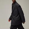 Y-3 SS24 Однотонный однобортный костюм с сетчатой подкладкой и драпировкой, длинный рукав, мужской костюм, черный IN8702