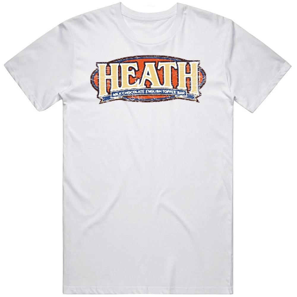 Heath Logo Popular Ice Cream Bar Craving Food Fan Gift Unisexs Size Large White T