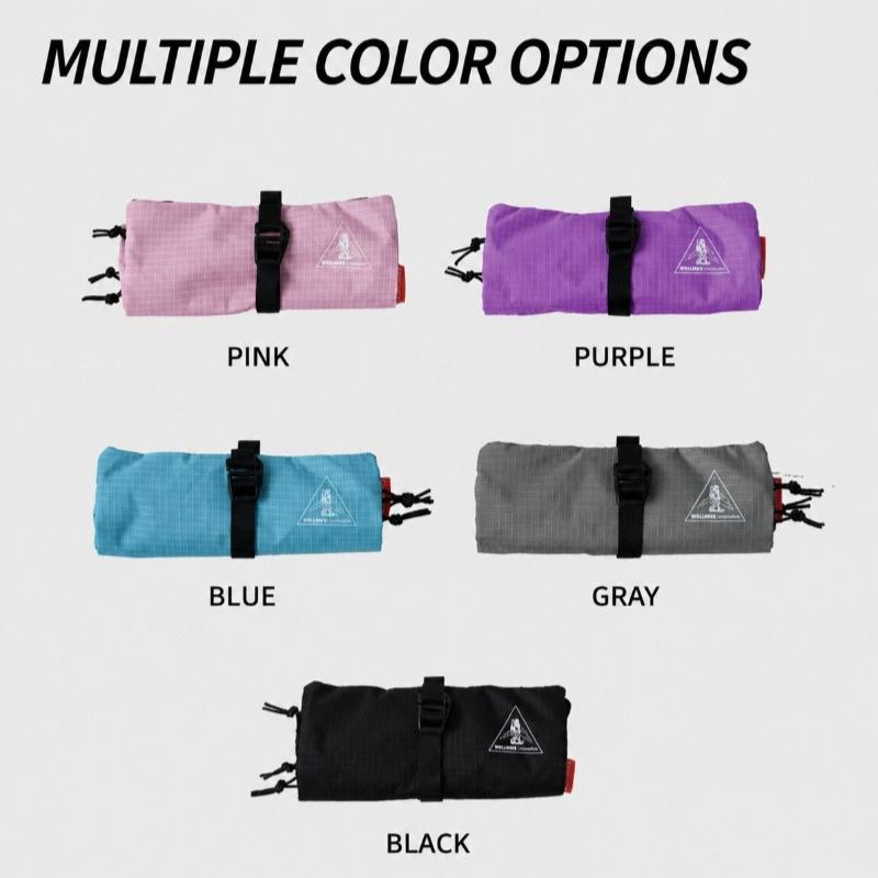 WELLHIKE Dyneema Roll Up Portable Travel Toiletry Bag Waterproof Storage Bag Hangable for Hiking and Short-trip Travel Skincare