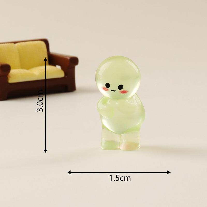 Cartoon Simulation Mini Luminous Miniature Figurine Cute Ornament Kawaii Desktop Diy Home Decoration Children Accessories Gifts