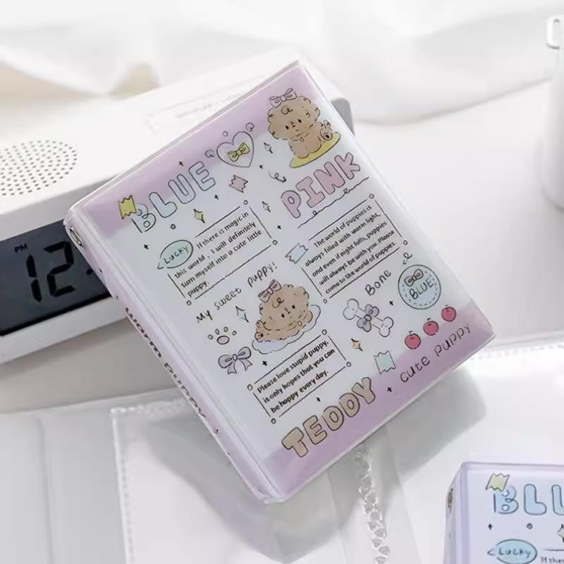 Альбом для фотокарточек, Мини-фотоальбом K-pop, 3-дюймовый K-pop биндер для фотокарточек, Мини-книга-держатель для фотокарточек для коллекционирования