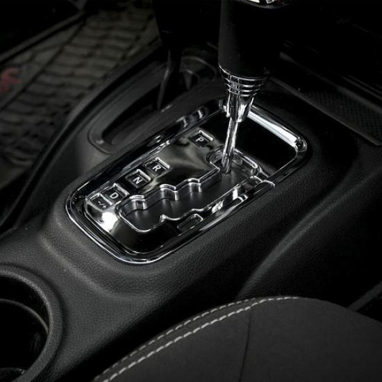 Chrome Gear Shift Panel Trim Cover Interior Accessories for Jeep Wrangler JK JKU