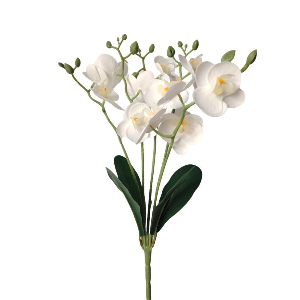 15 Heads Artificial Phalaenopsis Bouquet Photography Props Wedding Fake Flower Wedding Decoration