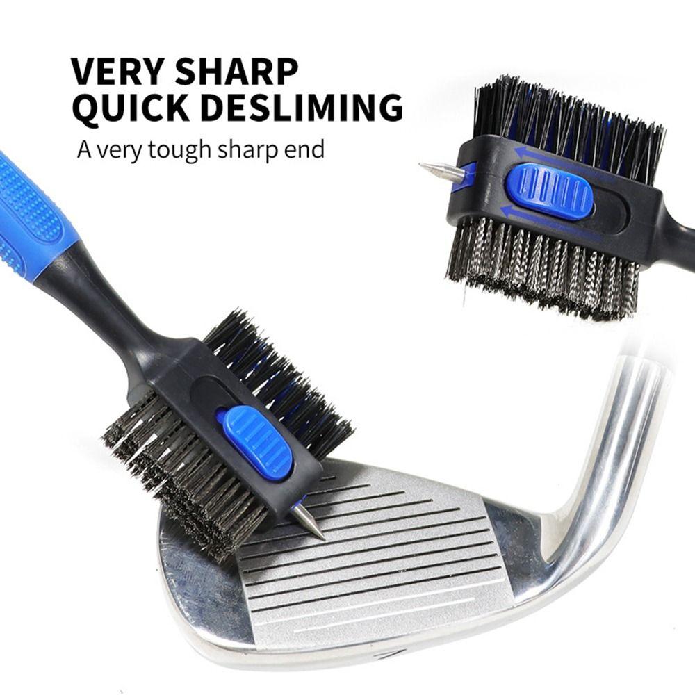 С магнитным карабином для чистки клюшек для гольфа с нескользящей ручкой, инструмент для чистки клюшек для гольфа для мужчин в подарок