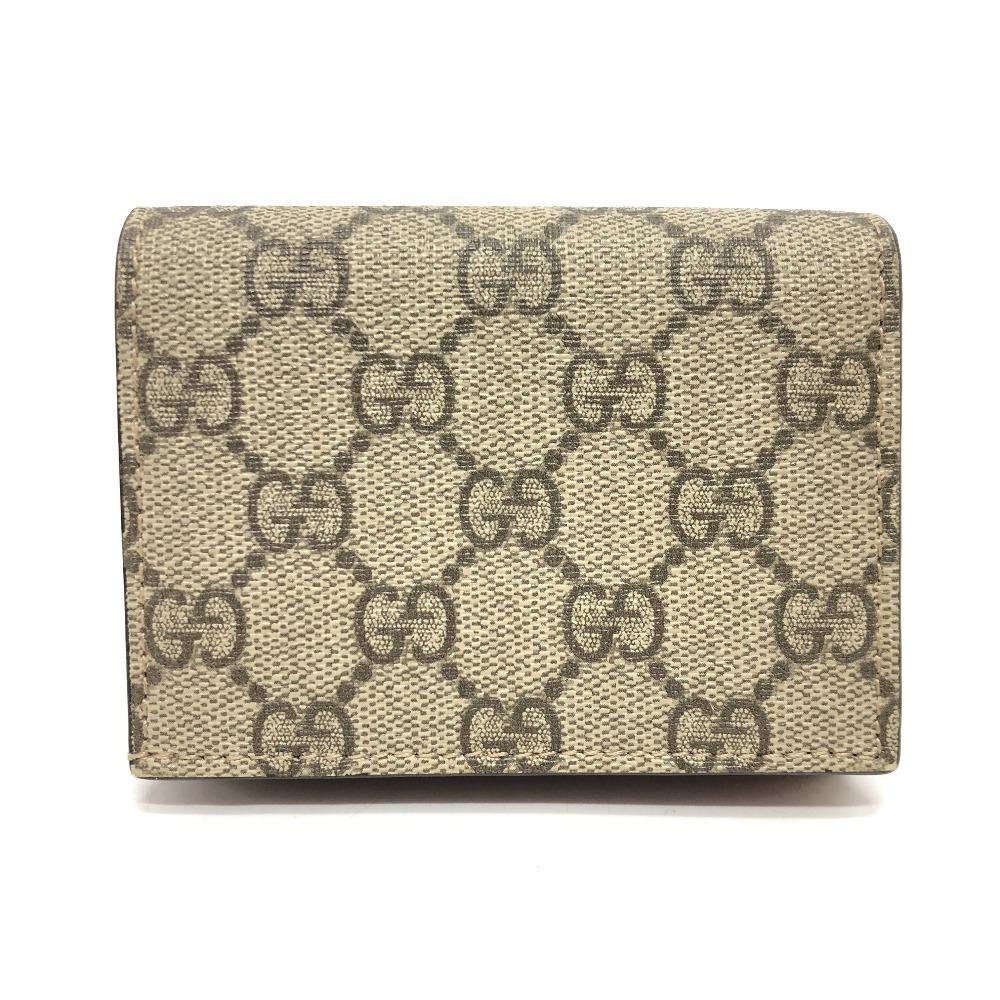 GUCCI 506277  GG Supreme BOSCO Wallet CompactWallet Folded wallet Beige/Red