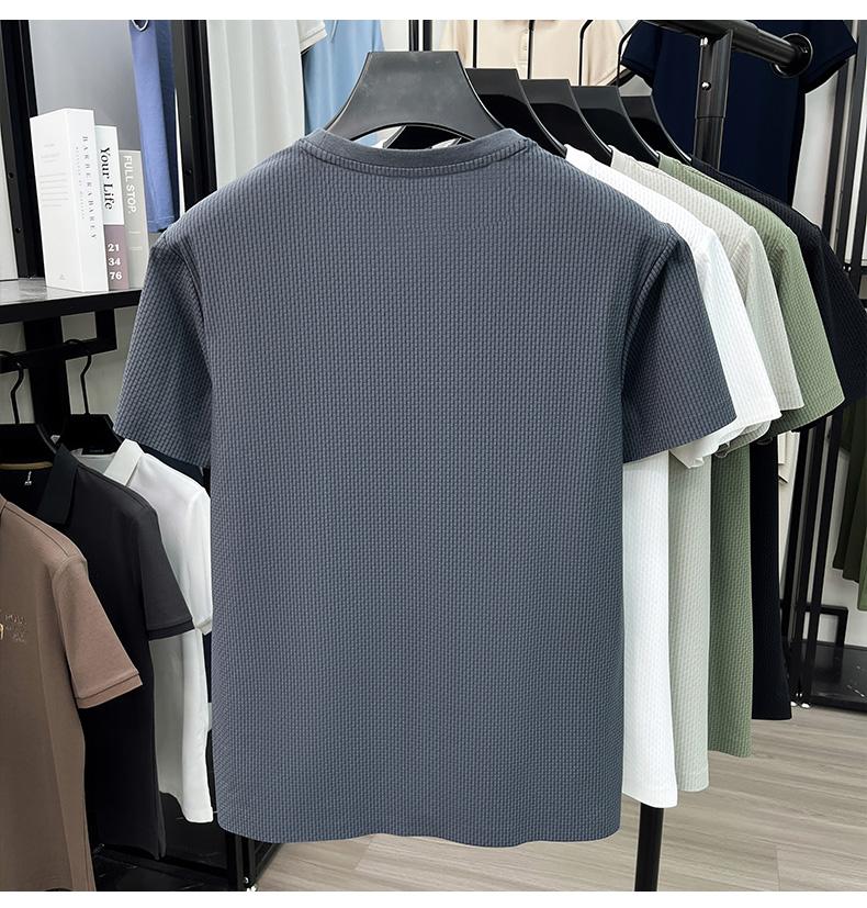 Men's Ice Silk Round Neck T-Shirt