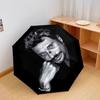 1 шт. Автоматический зонт Johnny Hallyday - Подходящий для путешествий, улицы, портативный зонт, Подарок на день рождения, Ежедневные принадлежности