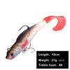 FishKing1/21pcs Lead Jig Soft Lure For Pike Muskie Bass Minnow Lure Length 8CM 10CM Weight 8.5G 21.5G