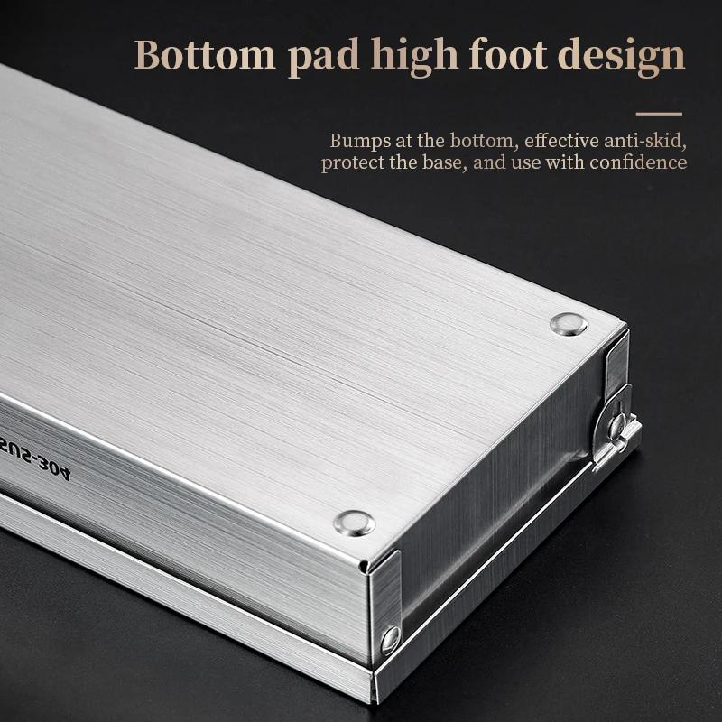 Stainless Steel Cutlery Storage Box Chopstick Fork Spoon Knife Travel Tableware Storage Case Home Camping Cutlery Box With Lid