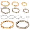 Round Push Trigger Bag Belt Buckle Snap Clasp Clip Spring O-Ring Buckles Carabiner Purses Handbags