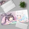 HD Аниме Коврик для мыши Милый Шоколад и Ваниль Натуральный Каучук Нескользящий Клавиатура Игровой Nekopara Расширенный Коврик Аксессуары для ПК и Офиса
