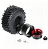 1.9" Off-Road Climbing Tires & Red/Black Wheel Hub for 1/10 RC Cars