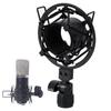 TKY Shock Mount Condenser Microphone Microphone Holder Recording Home Recording Noise Vibration Prevention 4.6cm (Black)