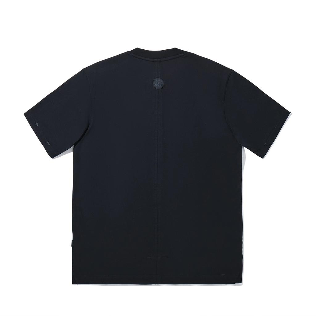 Li Ning X Jackie Chan Collaboration Kung Fu Series Solid Color Round Neck Comfortable Breathable Versatile Short Sleeve T-Shirt Men Tops AHSV097-3