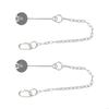 Stainless Steel Vegetable Holder Feeders Hanging Type Adjustable Chain for Poultry Enrichment and Cage Bird Activity HX6C
