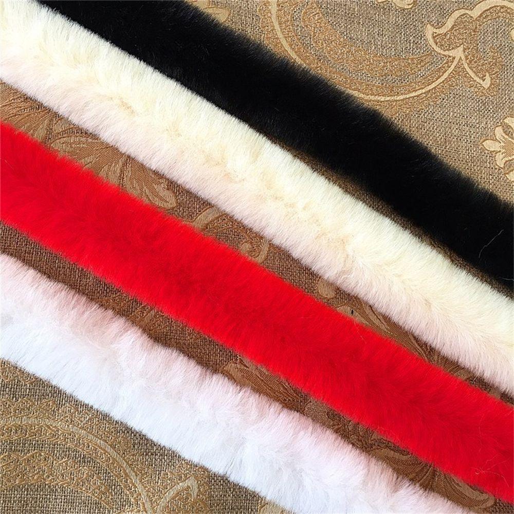 DIY Craft Furry Fluffy Trimming Ribbon Faux Rabbit Fur Furry Ribbon Fur Tape 100cm
